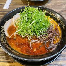 Menya Ultra Ramen signature dishes Tonkotsu Ramen, Ajitama Ramen (with seasoned egg), Chashu Ramen (with extra pork), Gyoza